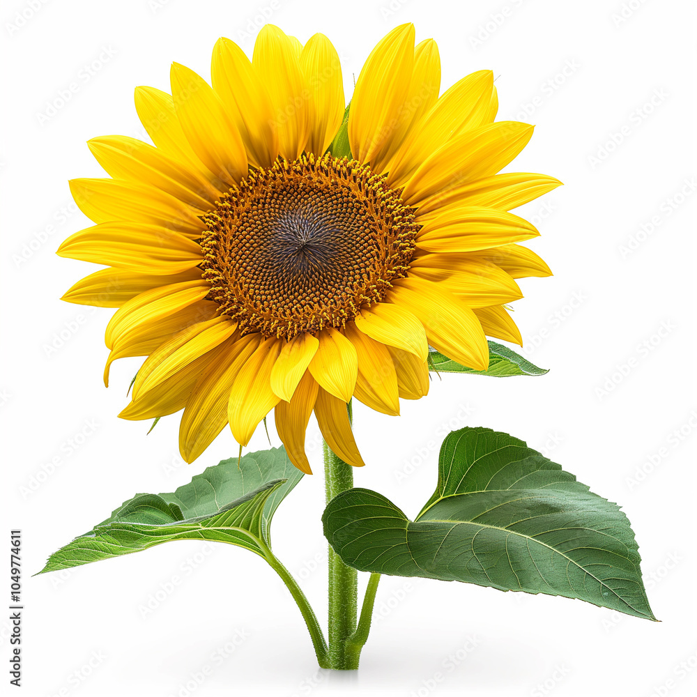 Fototapeta premium sunflower isolated on white background
