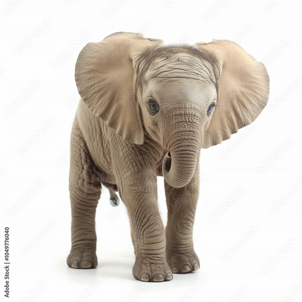 Fototapeta premium elephant isolated on white