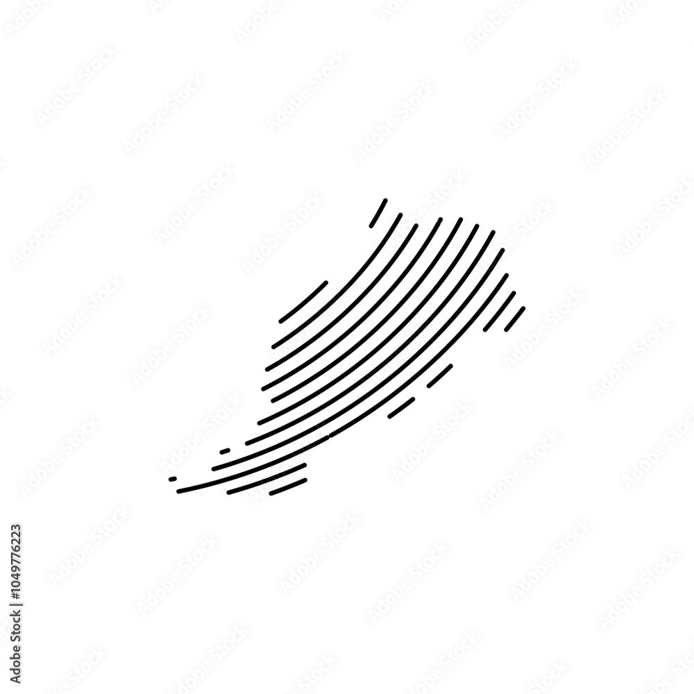 morocco country map curved line border vector icon illustration morocco country map curved line border vector icon illustration