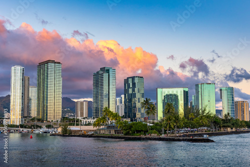 Kaka'ako Skyline, Honolulu, O'ahu, Hawai'i