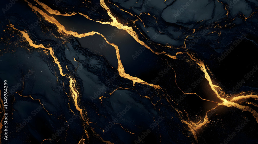 Abstract Background - Black and Gold Marble Texture Abstract Background - Black and Gold Marble Texture