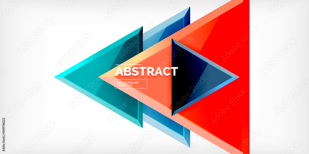 Abstract background - glossy triangles. Vector Illustration For Wallpaper, Banner, Background, Card, Book Illustration, landing page Abstract background - glossy triangles. Vector Illustration For Wallpaper, Banner, Background, Card, Book Illustration, landing page