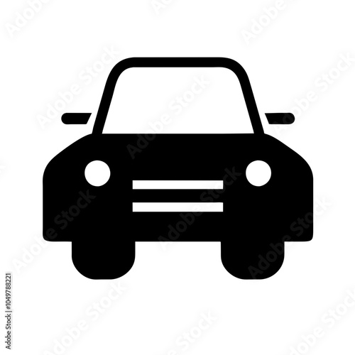 Icon of a car representing transportation