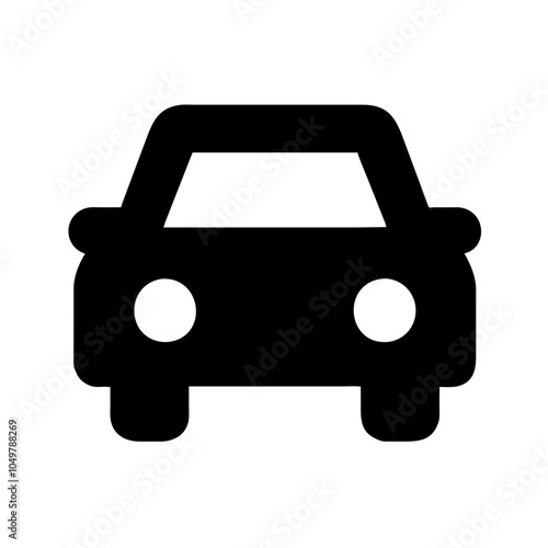 Icon of a car representing transportation