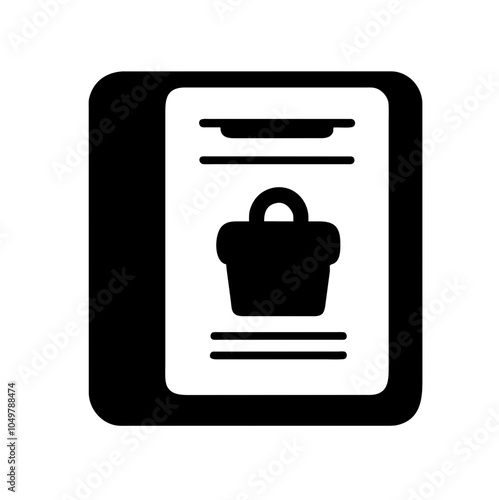 Icon of a catalog representing product listings or resources
