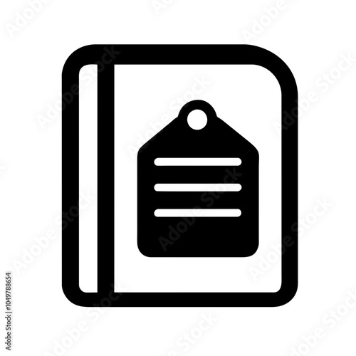 Icon of a catalog representing product listings or resources