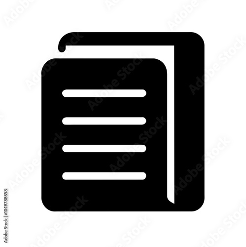 Icon of a catalog representing product listings or resources