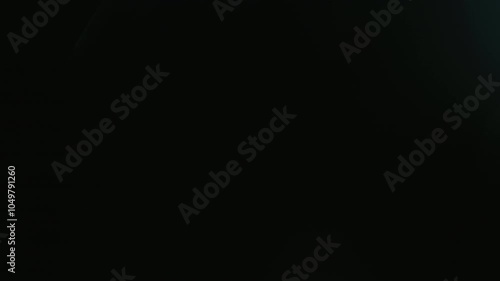 Slow motion real lens flare through glass effects for overlay or transition