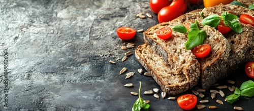 Wholemeal bread topped with...