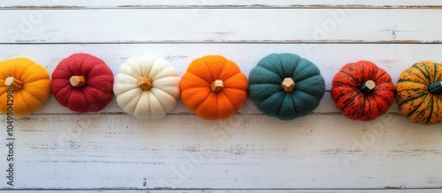 Flat lay autumn backdrop fe...