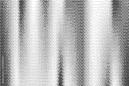Striped bitmap pattern background with pixel texture. Retro computer game graphic. Abstract noisy effect halftone digital bg. Vector glitch spackle fade wallpaper