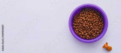 Top view of a purple plasti...