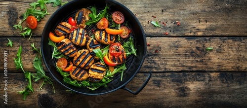 Plant based food cooked on ...