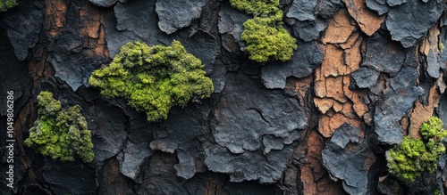 Texture of aged tree bark a...