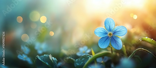 charming tiny blue flower l...