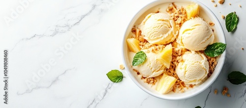 Homemade tropical fruit ice...