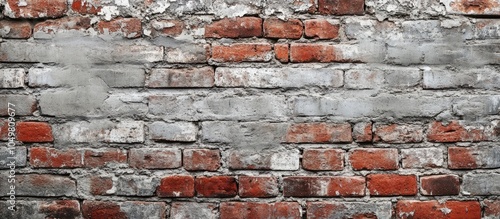 A brick wall featuring both...