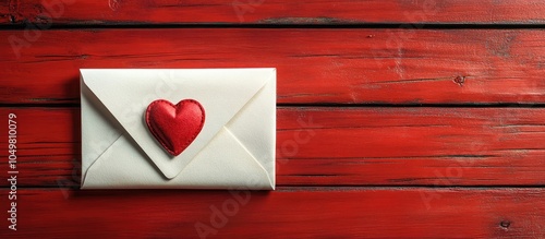 White paper love letter env...