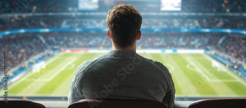 Soccer Enthusiast Viewing a...