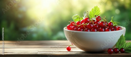 Bowl of freshly picked red ...