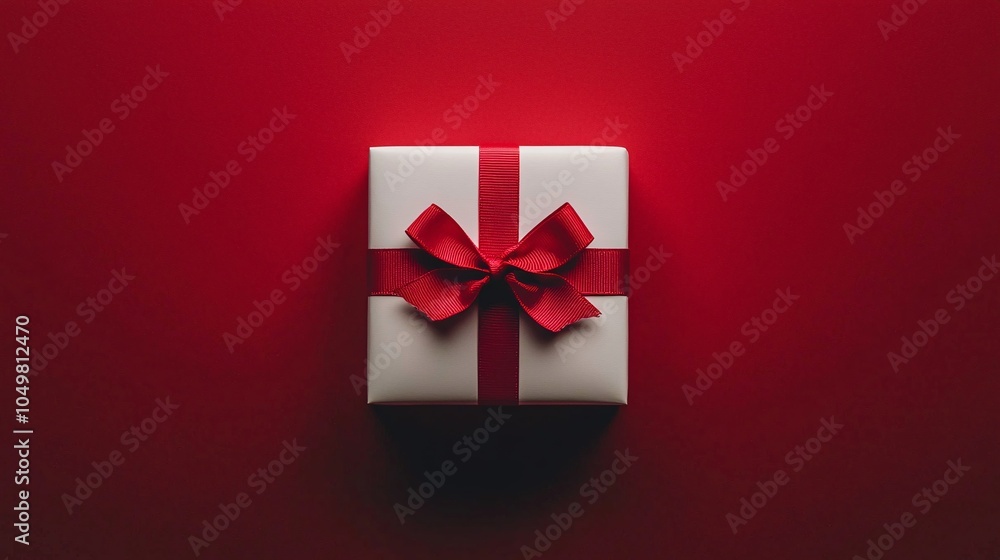 Minimalist White Gift Box for Holidays Minimalist White Gift Box for Holidays