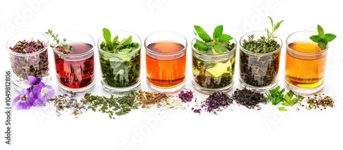 Different Herbal Tea Leaves...