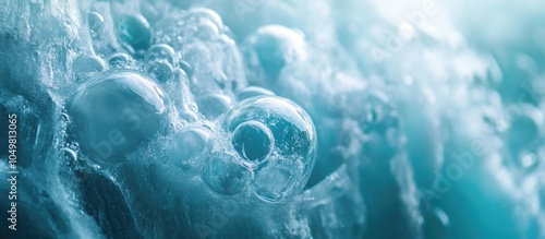 air bubbles trapped in ice....