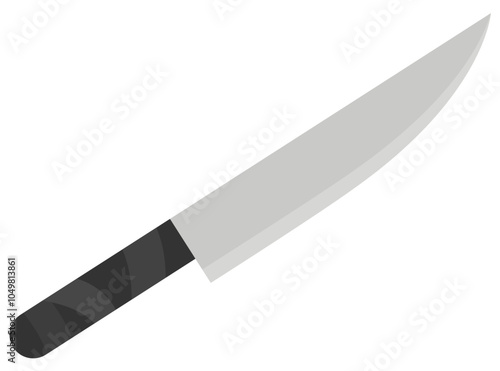 Knife icon vector isolated on white background.