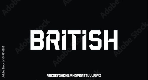 creative modern alphabet. Typography with modern regular and number. minimalist style fonts set. vector illustration
