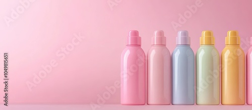 A collection of color bottl...