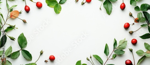 Forest flat lay featuring a...