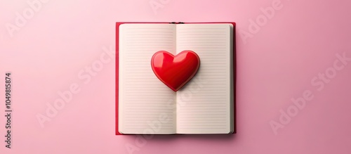Open blank notebook with a ...