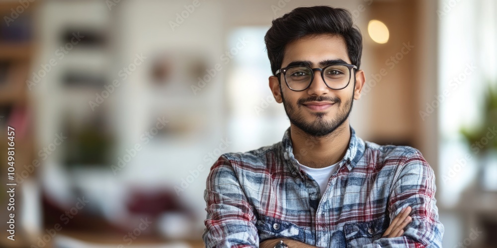 Professional Young Man in a Workplace Professional Young Man in a Workplace