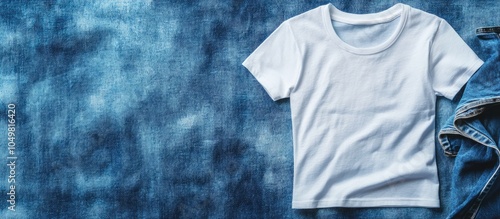 White t shirt mockup from a...