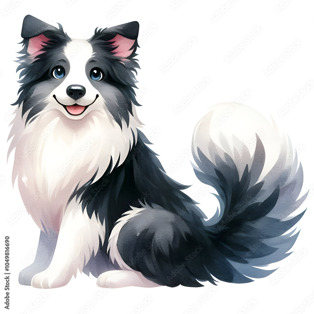 Obraz premium Cute Dogs Clipart, Dog Breeds SVG, Kawaii Dogs PNG, Watercolor Dogs Puppy Clipart, Pet Clipart, Watercolor Clipart, Card Making, Scrapbooking