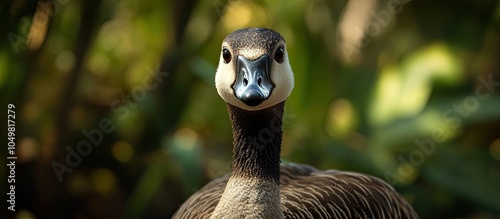 Close up of a Hawaiian goos...