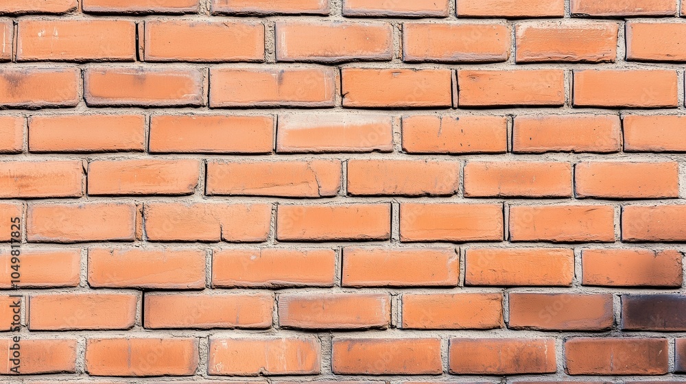 Obraz premium Old vintage red brick wall facade- high-quality texture for concept interior design or architecture detail project