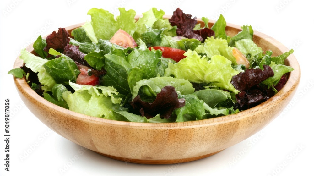 Fresh Salad with Assorted Greens and Vegetables Fresh Salad with Assorted Greens and Vegetables