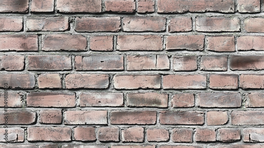 Naklejka premium Old vintage red brick wall facade- high-quality texture for concept interior design or architecture detail project