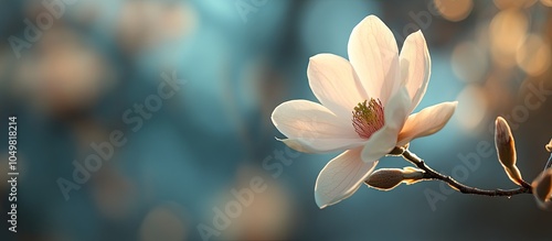 a delicate flower bloom in ...