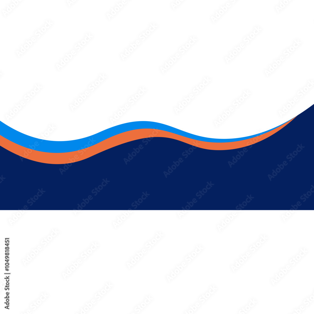 Fototapeta premium Business Wave Footer