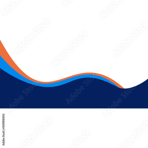 Free Download Business Wave Footer - GFXLoad