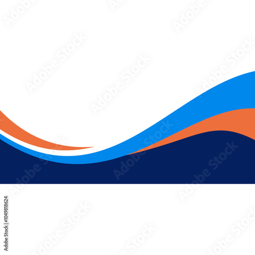 Free Download Business Wave Footer - GFXLoad