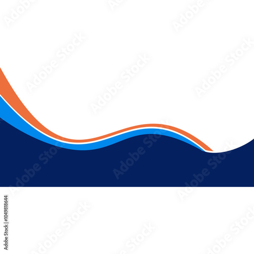 Free Download Business Wave Footer - GFXLoad