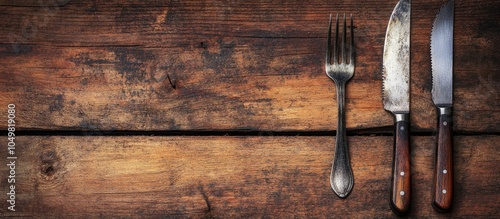 Cupronickel knife and fork ...