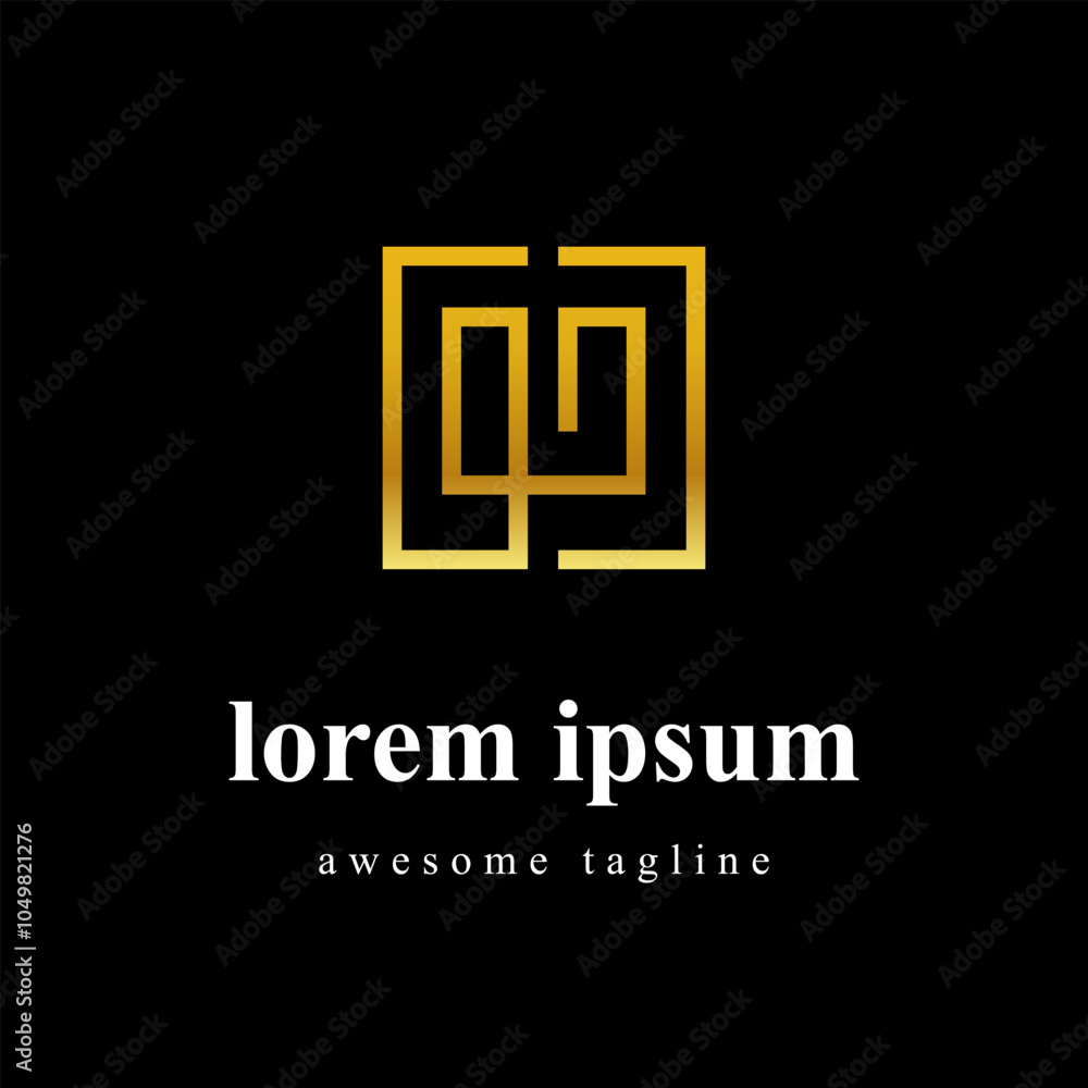 Luxurious Square Monogram Logo Luxurious Square Monogram Logo