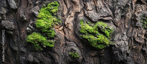 Texture of aged tree bark a...