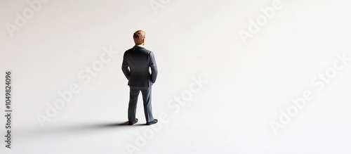 Miniature businessman strat...