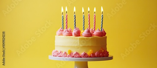 Birthday cake featuring can...