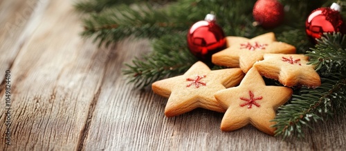 Star shaped Christmas cooki...